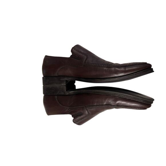 Men's Monte Rosso Slip On Loafers Shoes Soft Leather Black Made In Italy Size 9M - Picture 3 of 5